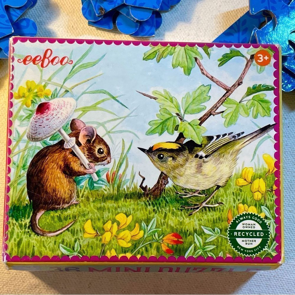 Eboo mouse and bird small children's puzzle 36 pieces